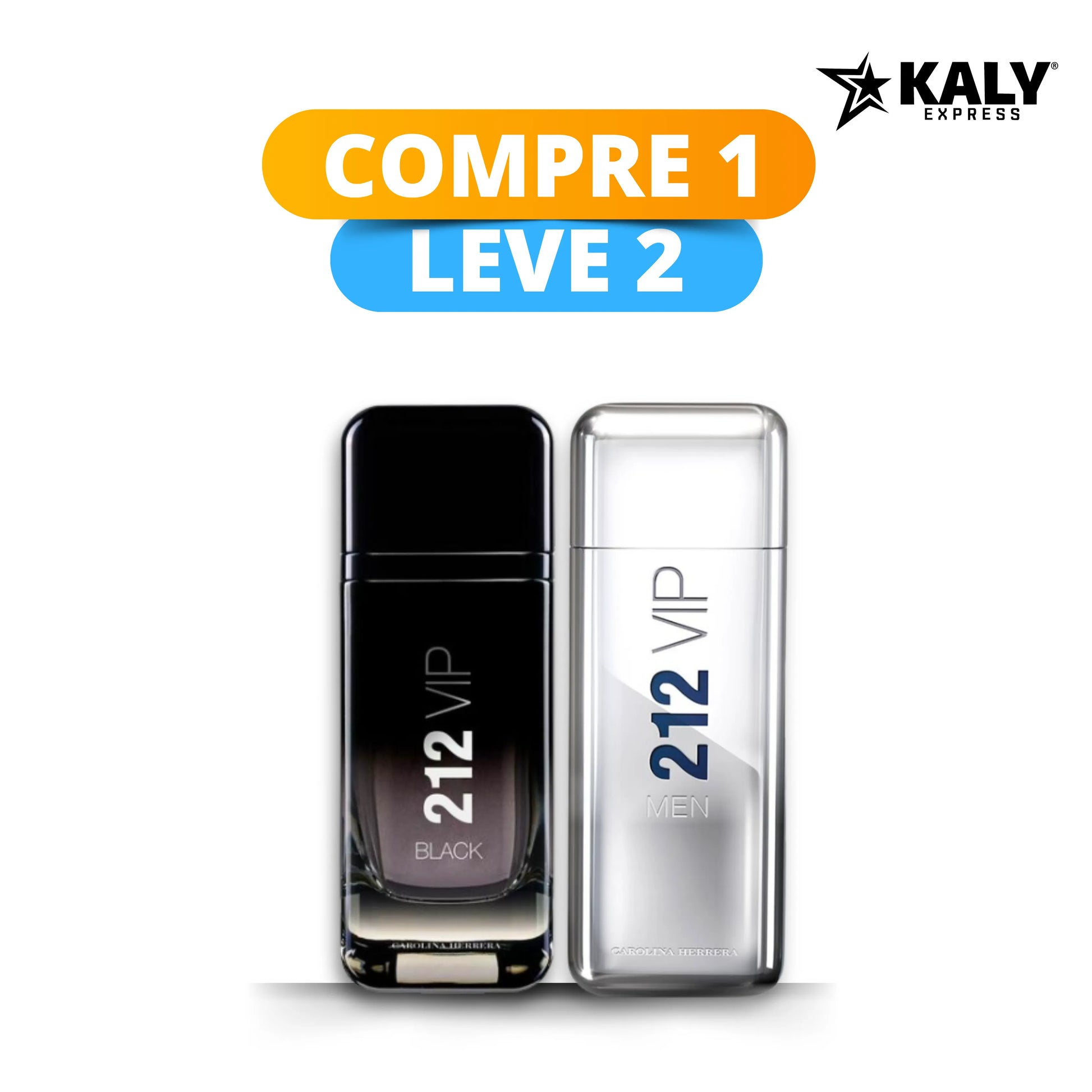 Kit de 2 perfumes Masculinos Importados (100 ml cada uno) - 212 VIP men e 212 VIP Black [ PROMOCIÓN POR TIEMPO LIMITADO]