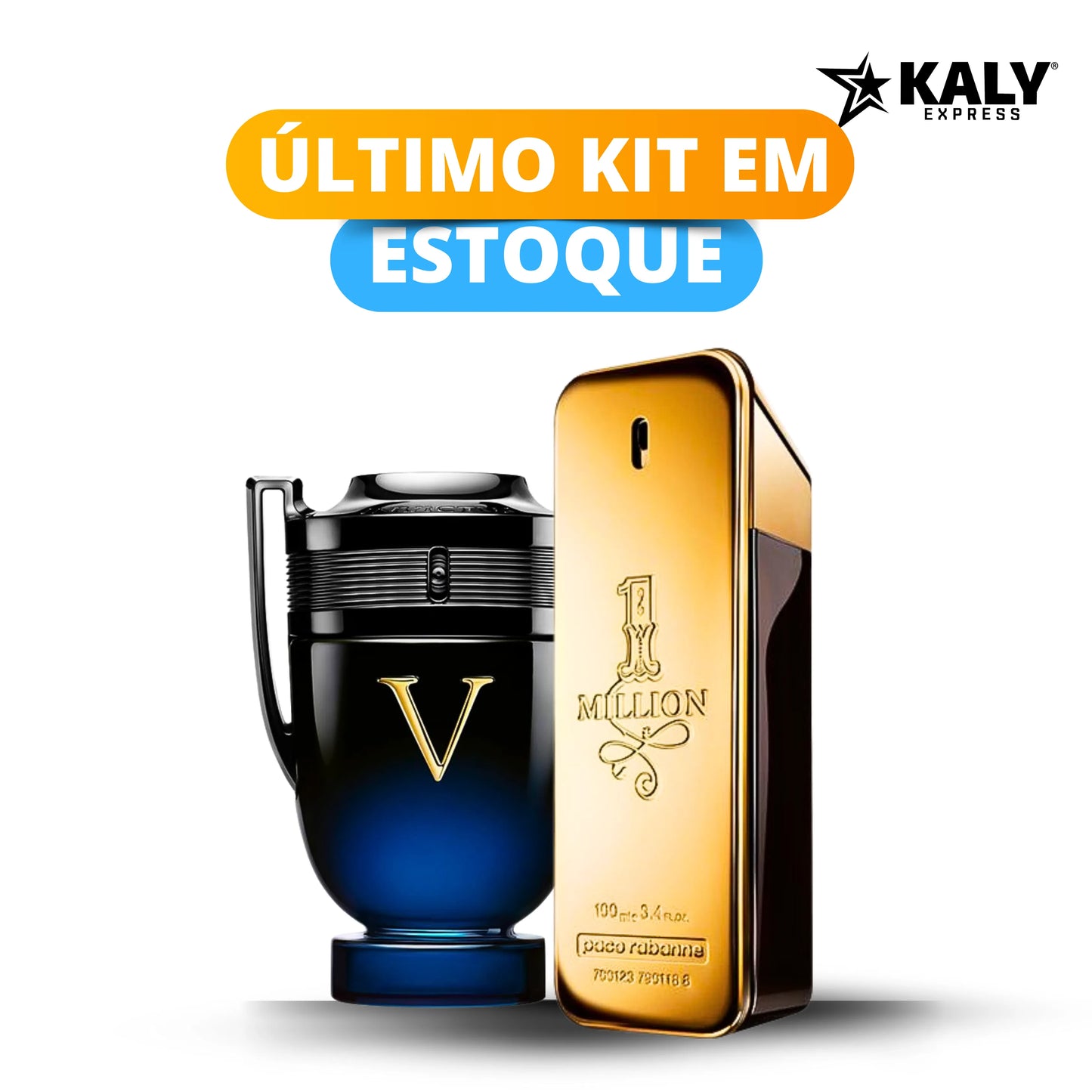 Kit de 2 perfumes Masculinos Importados (100 ml cada uno) One Million  l Invictus