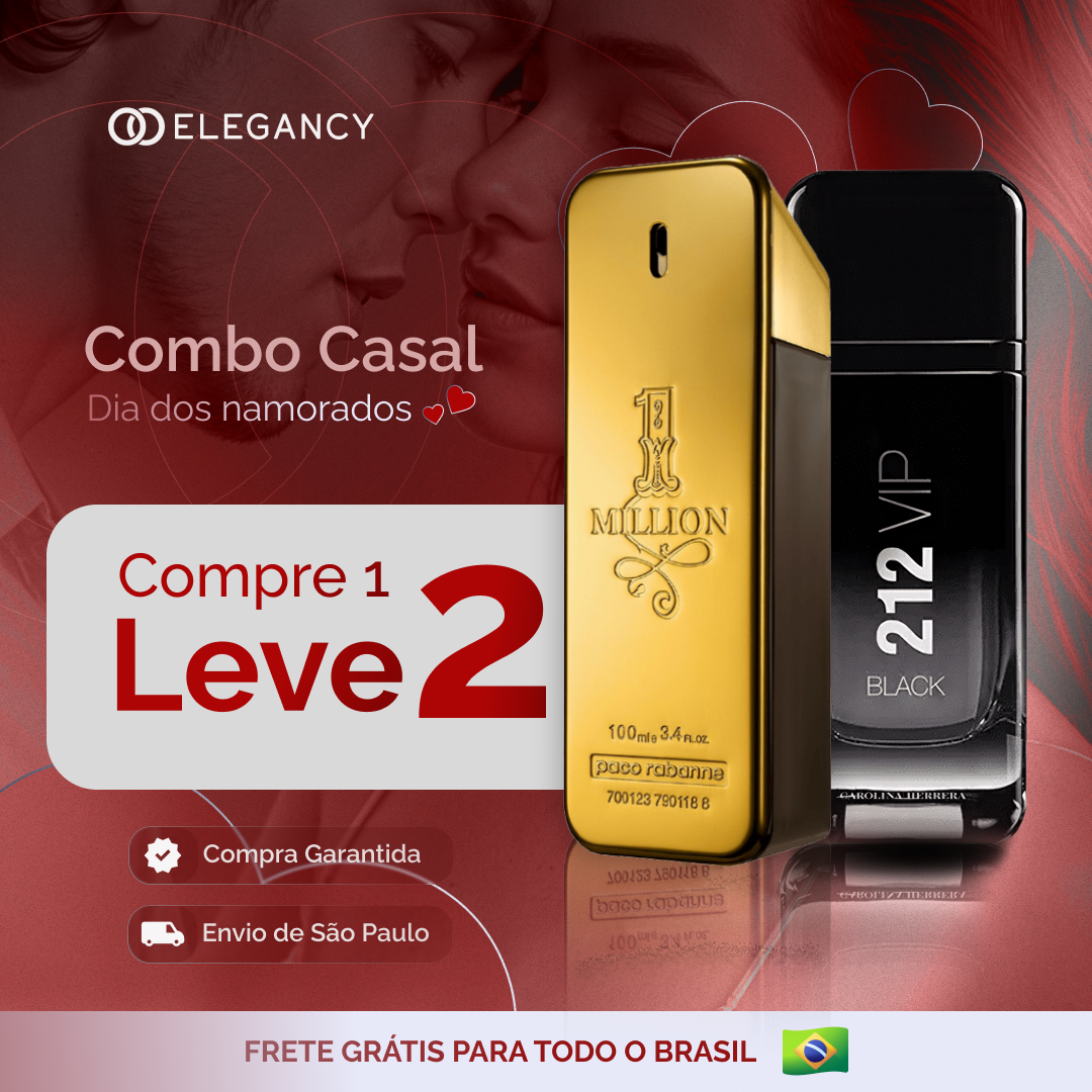 Combo 2 Perfumes Masculinos Importados (100 ml) - 1 million, 212 vip [Liquidación de stock]