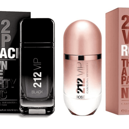 Combo Casal de Perfumes | 212 VIP Black e 212 VIP Rose - 100 ml
