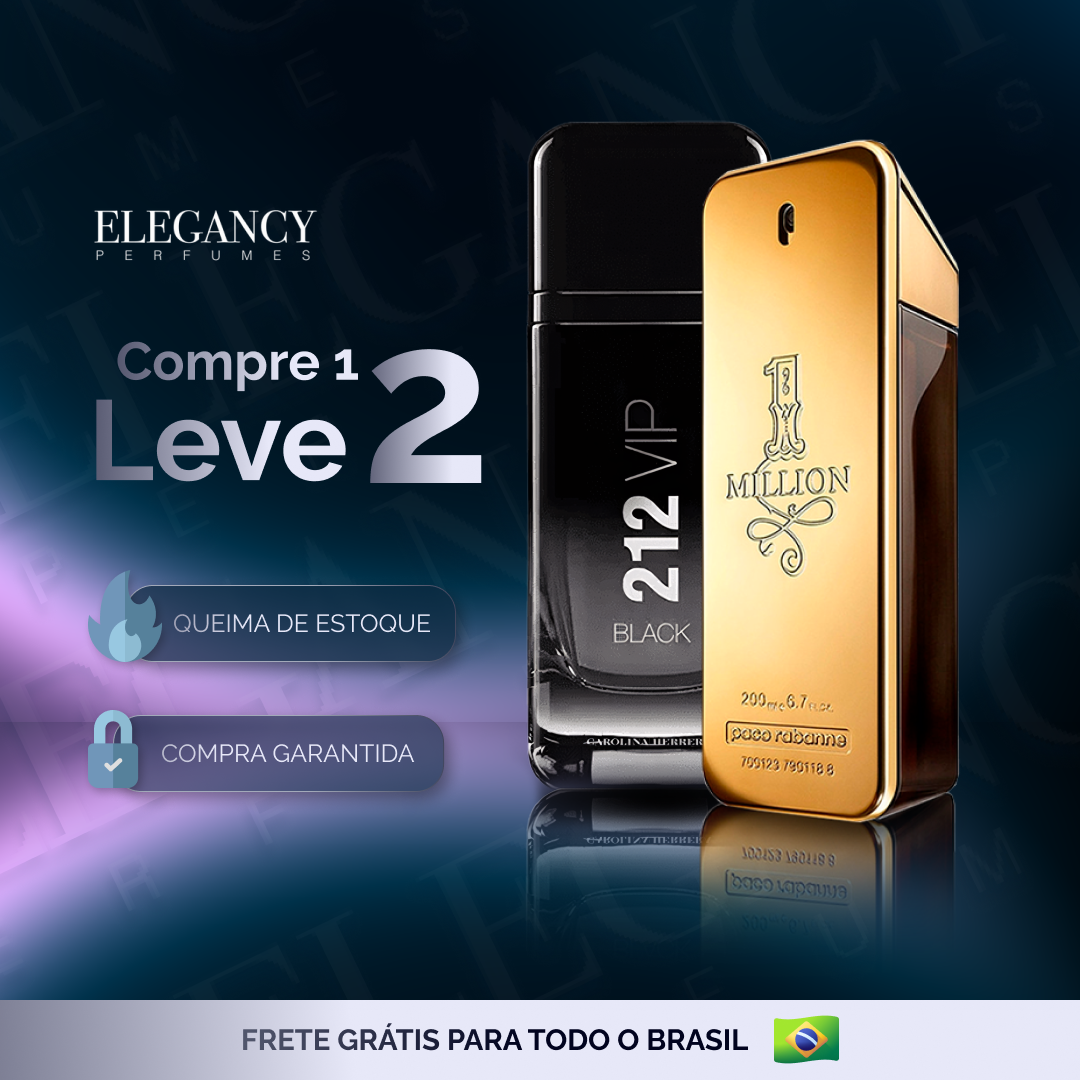 Combo 2 Perfumes Masculinos Importados (100 ml) - 1 million, 212 vip [Liquidación de stock]